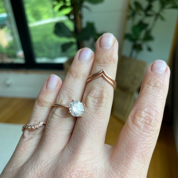 NEO Moissanite 2.7 Carat Stacking Ring Set - Picture 9 of 12